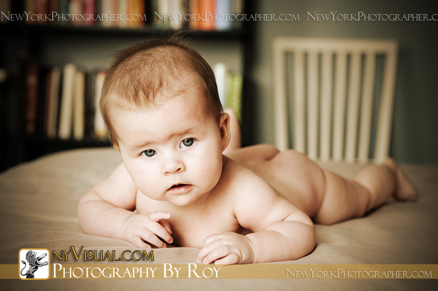 Creative, at home baby portraits, New York City.